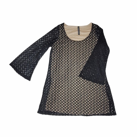 Design Lab Lord & Taylor Black Lace Dress, bought but never wore - Picture 1 of 5